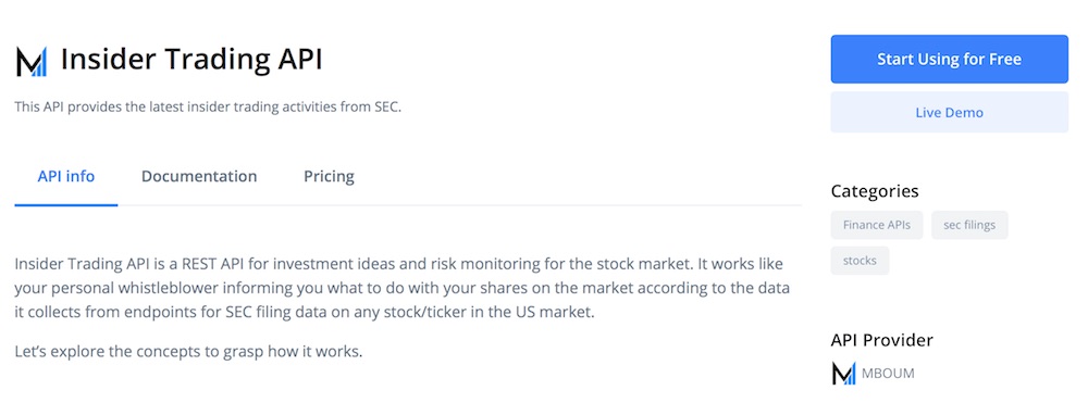 Insider Trading API